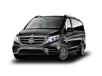 Black Business Extra Large MPV Car in white Background